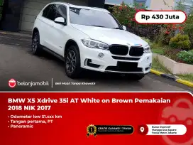 BMW X5 X 5 Xdrive 35i Panoramic AT White on Brown 2017 2018