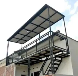 Pemasangan kanopi balkon