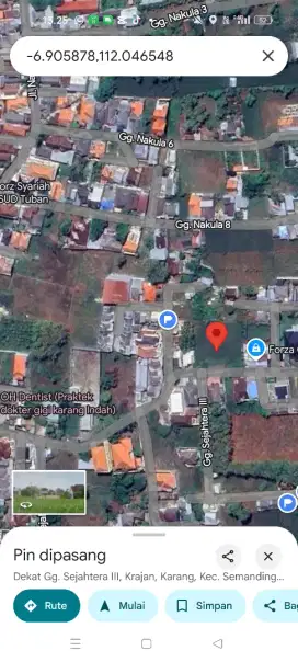 Tanah 0jln timur karang indah