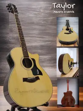Gitar akustik elektrik Taylor natural