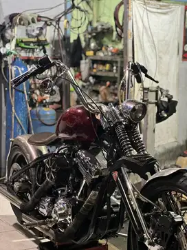 Harley custom chopper touring bigtwin 1450cc karbu 2005