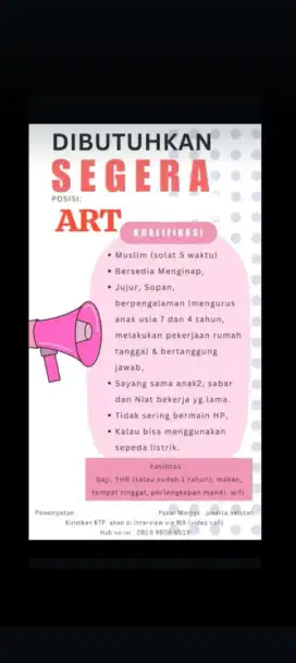ASISTEN RUMAH TANGGA