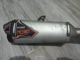 Knalpot NOB1 Titan Series Dual Sound