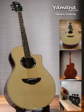 Gitar akustik elektrik Yamaha natural