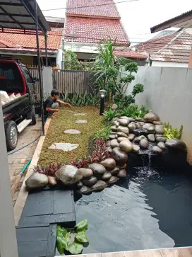 Tukang Kolam ikan koi natural