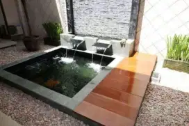 Tukang kolam ikan koi natural dan minimalis