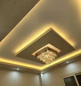 Plafon pvc plafon gypsum kusen aluminium partisi sekat ruang