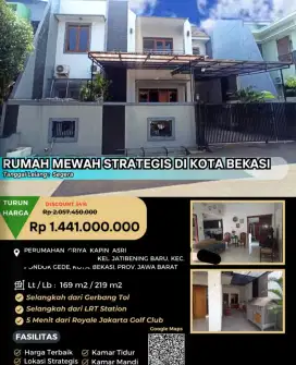 Dijual Rumah Griya Kapin Asri Pondok Gede Bekasi