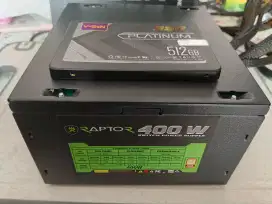 SSD Platinum V-GEN 512Gb + PSU Raptor 400W