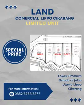Special Price Kavling Commercial Lippo Cikarang