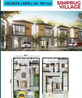 Dijual Rumah Pik2 Cluster Simprug Village Uk 8x15