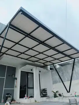 Kanopi alderon single layer tiang V