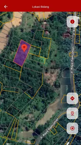 Tanah atau lahan di Parakan Honje Bantarkalong Tasikmalaya
