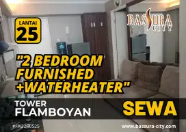 Sewa Apartemen Furnished 2 Bed Besar Bassura City Ada Waterheater