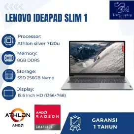 LENOVO IDEAPAD SLIM 1 ATHLON SILVER 7120U RAM 8GB SSD 256GB LAYAR 15.6