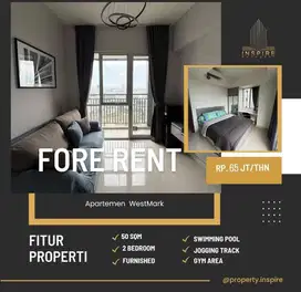 Sewa murah 2br Westmark furnished bagus siap huni dekat mal Ta Cp halt