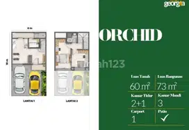 Dijual Rumah Cluster Georgia Uk 6x10 Type Orchid Badan