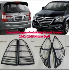 Paket Garnish Depan Belakang Grand Innova 2012-2015 Hitam Doff
