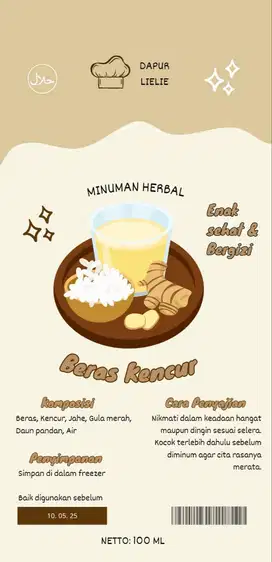 Jamu kesehatan beras kencur