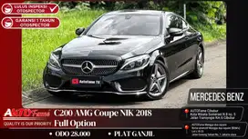 Mercedes Benz C200 AMG Coupe NIK 2018 Full Option Black On Havana Fu
