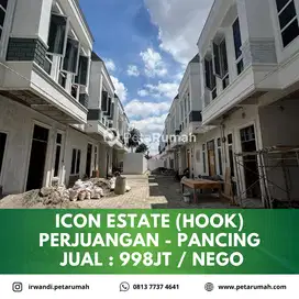 Rumah komplek lebar 6m hook komplek icon estate kota medan