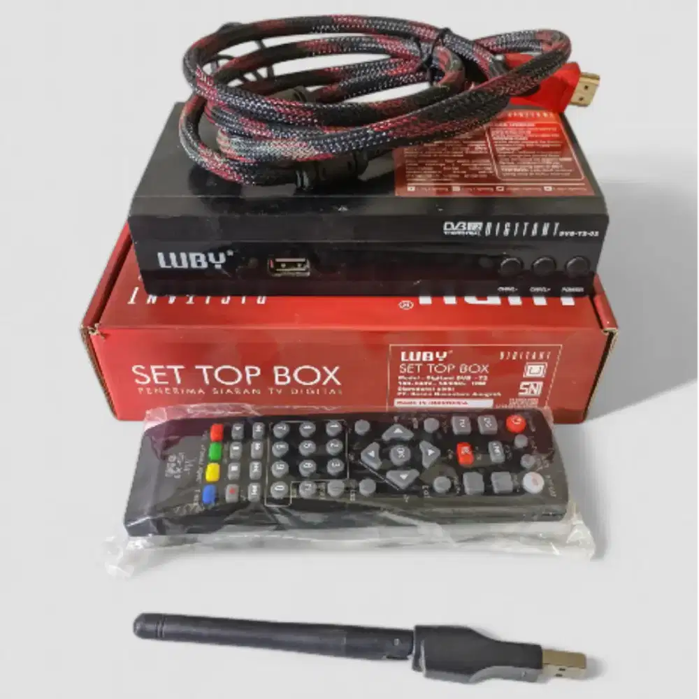 STB TV Digital Set Top Box DVB T2 - Luby DVB-T2-02