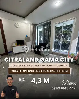 Jual Rumah Tipe Villa Siap Huni Lebar 9m Di Citraland Gama City