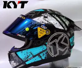 Helm KYT R10 Aquablue fullface