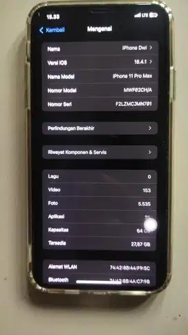 Ip 11 pro max 64 gb