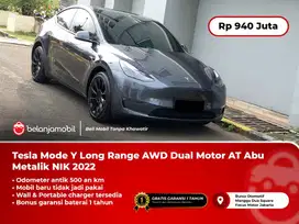 [ODOMETER 500 KM] Tesla Mode Y Long Range AWD Dual Motor AT 2022/2023
