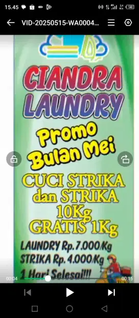 Cuci setrika dan setrika