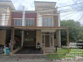 Rumah lelang hook cluster dua lantai galuh mas karawang