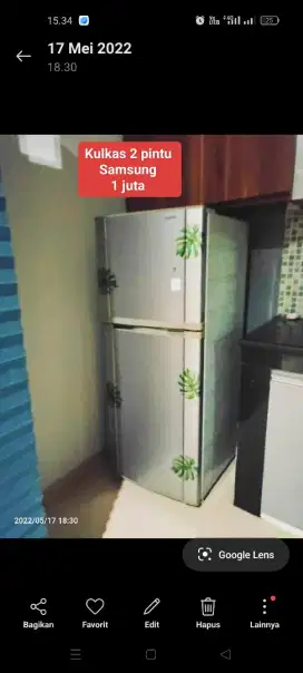 KULKAS SAMSUNG 2 PINTU