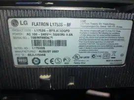 Monitor LG flatron 1753s ukuran 17in