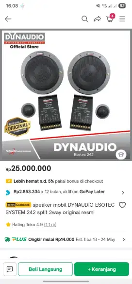 Dynaudio 2 way esotec 242