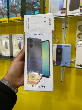 Samsung A06 4/64Gb Free Travel Adaptor Garansi Resmi 1 tahun segel