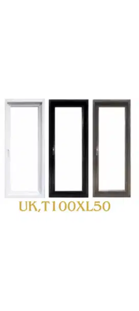 Kusen jendela aluminium uk,T100xL50