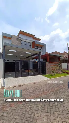 Rumah Modern Baru di Araya Golf Malang