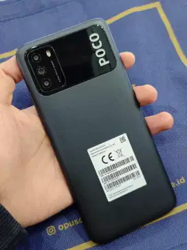 Poco M3 ram 6/128GB warna hitam minus