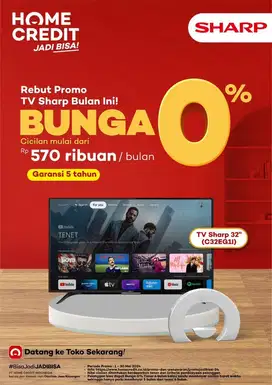 Segampang itu cicilan Televisi dan produk lainnya home credit