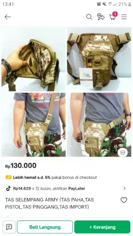 Tas paha tactical impor