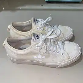 Sepatu Adidas Nizza Trefoil Cloud White Original