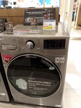Cicilan Bunga 0% Mesin Cuci LG Front Loading 15kg