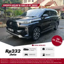 Toyota New Veloz Q tss AT 2022 hitam Low KM 17rb