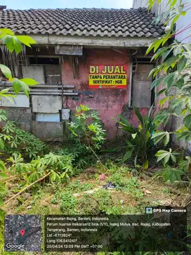 Jual bangunan rumah lama hitung di Rajeg tangerang