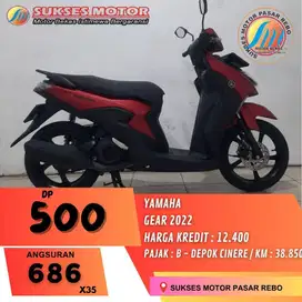 YAMAHA GEAR 125 TAHUN 2022 SIAP PAKAI, BERGARANSI, GRATIS SERVIS 1 THN
