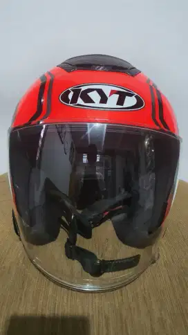 Helm KYT Kyoto Orange Fulo mulus