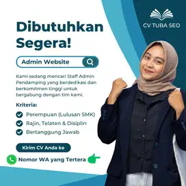 LOWONGAN KERJA ADMIN WEBSITE
