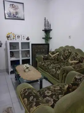 Sofa kain warna hijau