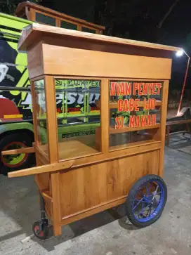 Gerobak Angkringan Bakso Mie Ayam PeceL Bubur Sate Martabak Ronde dlL